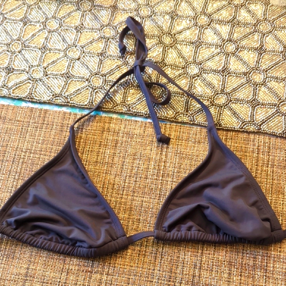 Athleta Gray String Bikini Top